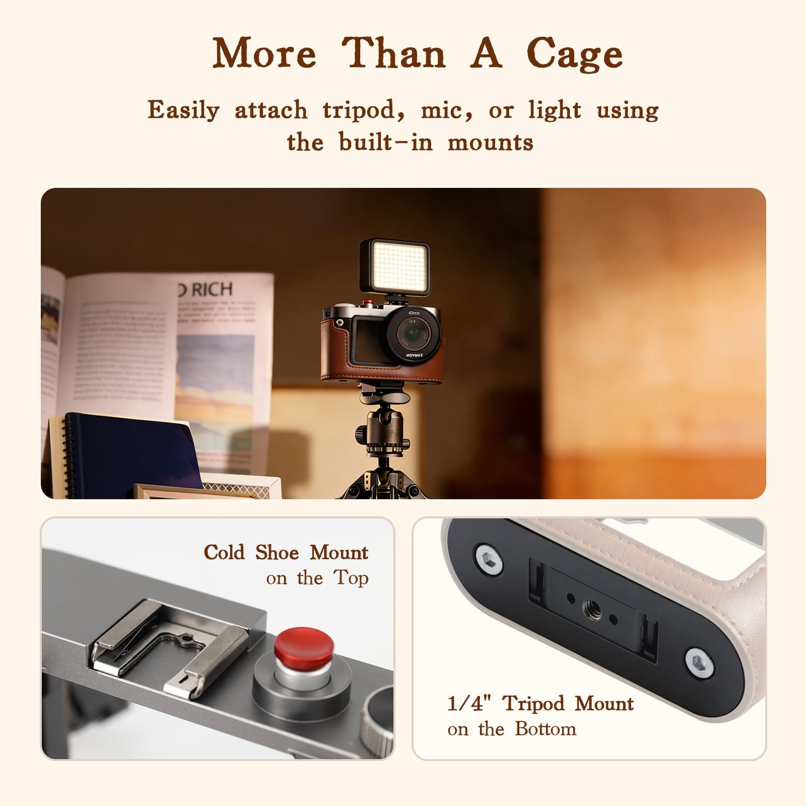Amazon.co.jp: MOVMAX ビンテージケージ DJI Osmo Action 5 Pro/Action